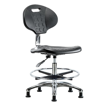 Zoro Select ESD Task Chair, No Arms, 19-1/2" to 27" Height, Black BR-CLR-TPMBCH-CR-A0-CF-RG-BLK