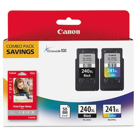 Canon Ink Cartridge Pg240Xl Cl241Xl Combo 5206B005