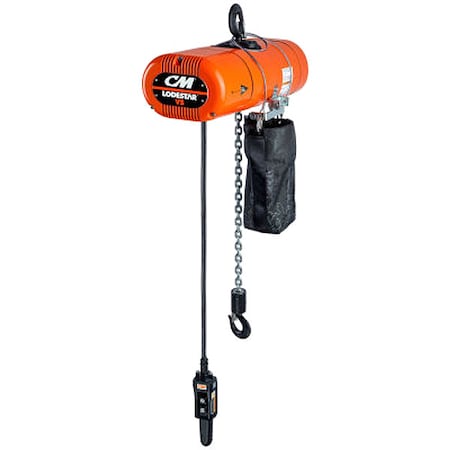 Cm Electric Chain Hoist, 1000 lb cap. LV05161D103VA