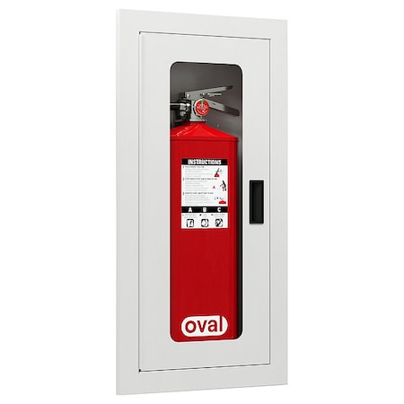 Oval Fire Extinguisher Cabinet, 31.125" O.H CRST-010100