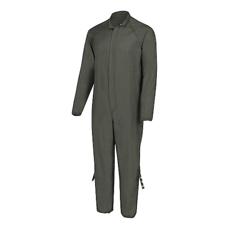 Oberon Flame-Resistant Coverall, 8 cal/sq cm ATPV, 4XL, 32 in Inseam, Zipper CR-CVL-4XL