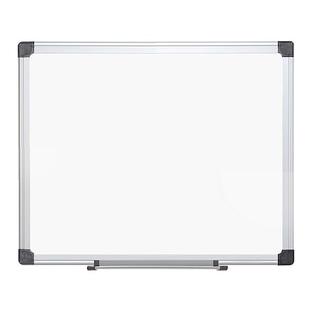 Mastervision Dry Erase Board, Porcelain, 47 13/64 in, 94 1/2 in, Aluminum Frame, White, Matte CR1501170MV