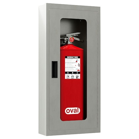 Oval Fire Extinguisher Cabinet, 29.125" O.H CSSS-040100