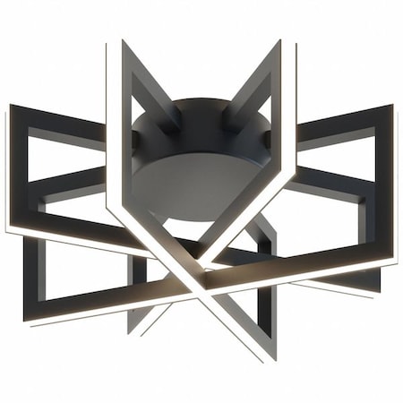 Afx LED Semi-Flush, 120 V, 30 W, 5 1/4" L CSSC13L30D1BK