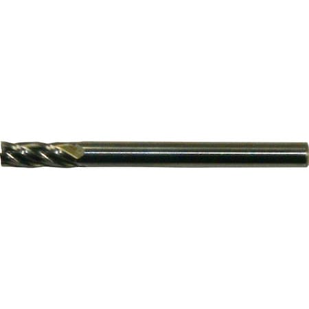 Cleveland 4-Flute Carbide Mini Square Single End Mill CTD CMCE-4 Bright 0.014x1/8x0.042x1-1/2 C76061