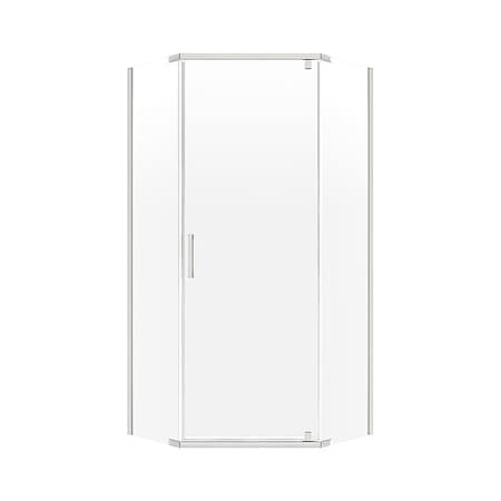 Fgi Shower Door, 25.5 in W, 74 in H, Glass CVNA0674-CL-BN