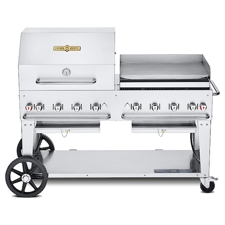 Crown Verity Natural Gas Grill, 129,000 BtuH CV-MCB-60RGP-NG