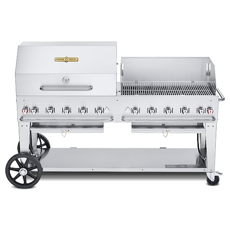 Crown Verity Propane Grill, Propane, 159,000 BtuH CV-MCB-72RWP-LP