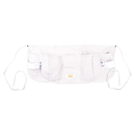 Clc Work Gear Tool Apron, Tool Apron, White, Canvas, 5 Pockets C12
