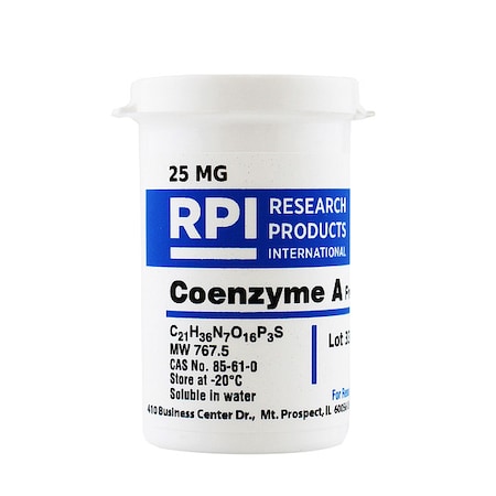 Rpi Coenzyme A, Free Acid, 25mg C70800-0.025