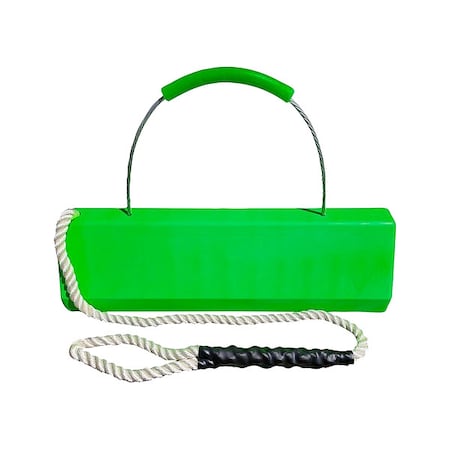 Checkers Commercial Aviation Chock, Green, 6" H CAC24-QLR-RP