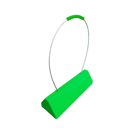 Checkers Commercial Aviation Chock, Green, 6" H CAC24-RP-ECH