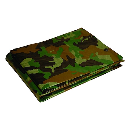 Zoro Select 7 mil Tarp, Camouflage 40810