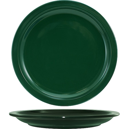 Iti Narrow Rim Plate, 9" Dia, Green, PK24 CAN-8-G