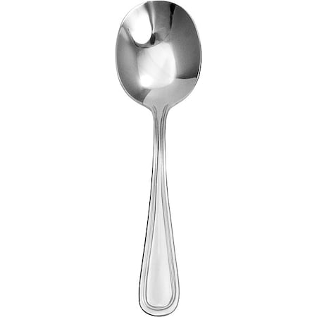 Iti Bouillon Spoon, 5 7/8 in L, Silver, PK12 CA-113
