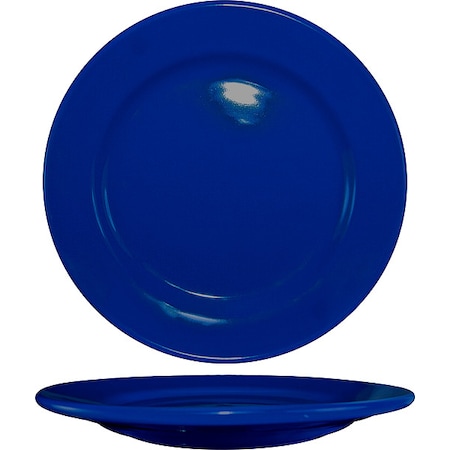 Iti Wide Rim Plate, 9" Dia, Cobalt Blue, PK24 CA-8-CB