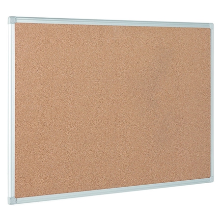 Mastervision MasterVision Earth Series Self-Healing Cork Bulletin Board, Wall Mount, 36x48", Aluminum Frame CA051790