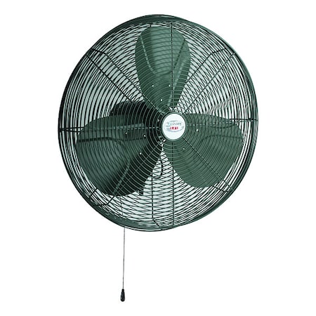 Canarm Industrial Fan, Wall Mount, 30 in Blade Dia, 120V, 11,100/9,068/7,658 cfm, Oscillating CA30OSC-C