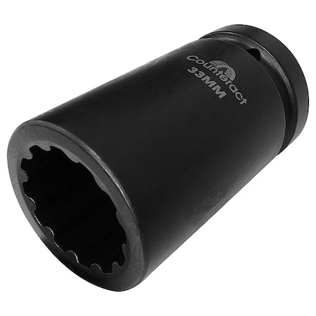 Counteract CommercialSocket, 1in, Chrome, Deep, 33mm CBBS1