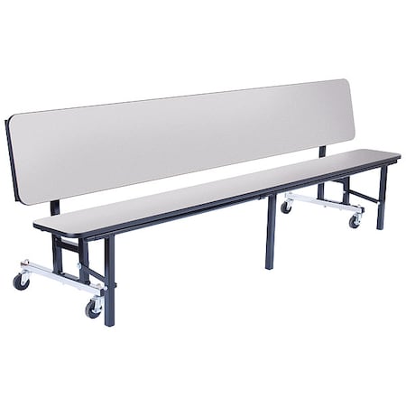 National Public Seating Convertible Bench Table , 29" (Table); 28" (Bench) W 96" L CBG96-MDPEPC-GYGY