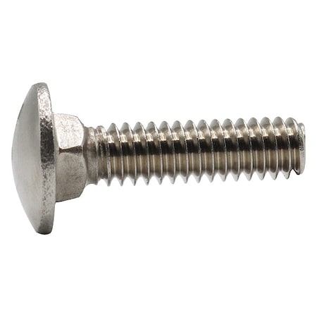 Usa Industrials Carriage Bolt, Square Neck, #10-24, 5/8 in L, Stainless Steel, Not Graded, Plain, 50 PK ZBOLT-4961