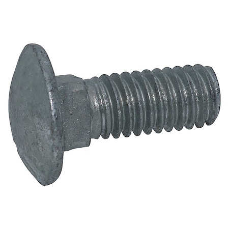 Usa Industrials Carriage Bolt, Square Neck, 1/4"-20, 5 1/2 in L, Steel, Grade 2, Hot Dipped Galvanized, 50 PK ZBOLT-540