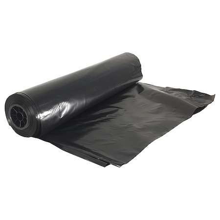 Americover Construction Plastic, 100ft L, 12 ft W, Blk CB412FR