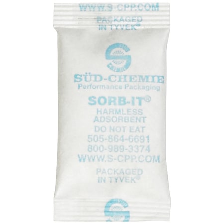 Zoro Select Desiccants, 0.082cuft, White, 3g, PK3000 DES146