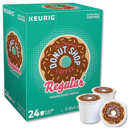 The Original Donut Shop Coffee, Donut Shop Regular, Pod, Caffeinated, Ground, 2.34 lb, 96 PK 60052101