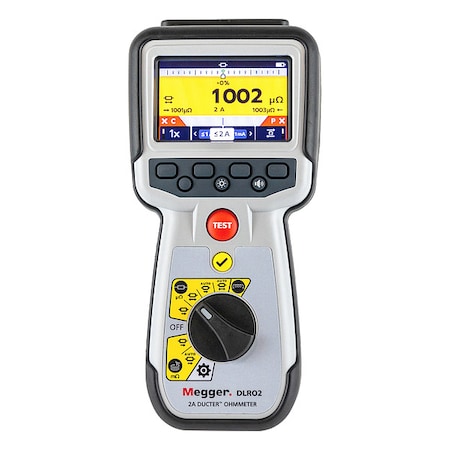 Megger Micro Ohmmeter, Digital, 9 in H, 4.1 in L DLRO2