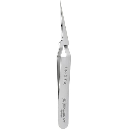 Excelta Tweezers, SS, 4 3/4" L, Straight, Point DN-5-SA