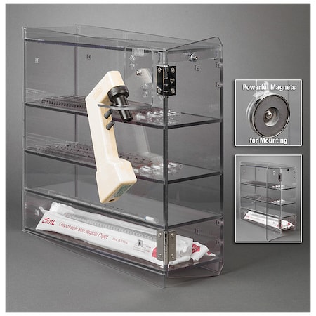 Poltex Serological Pipette Holder w/Door, PETG DRSRPIP-M-BRK