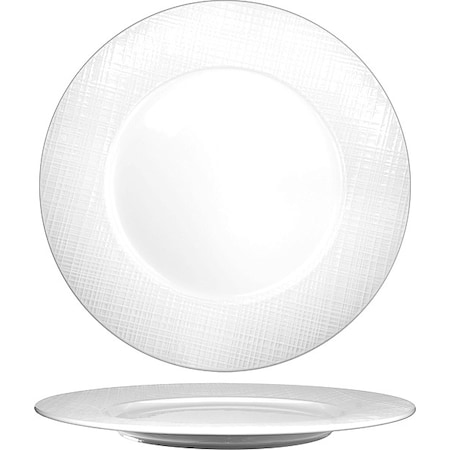 Iti Plate, 11 3/4" Dia, Bright White, PK12 DR-21