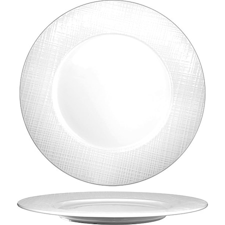 Iti Plate, 8 3/8" Dia, Bright White, PK24 DR-22