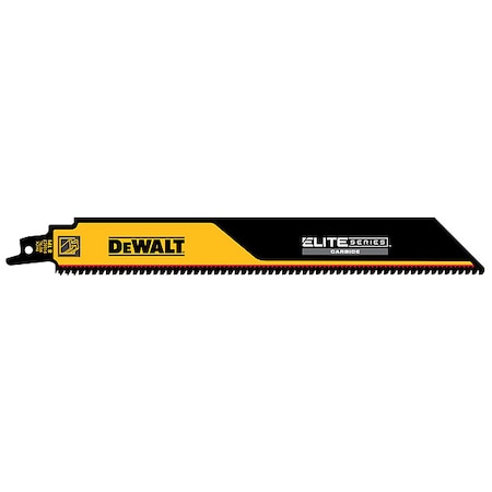 Dewalt Reciprocating Saw Blade, L:9, TPI:8, Straight DWAR9108CT-1