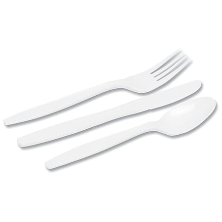 Dixie Disposable Cutlery Combo, White, PK1008 DIX CM168