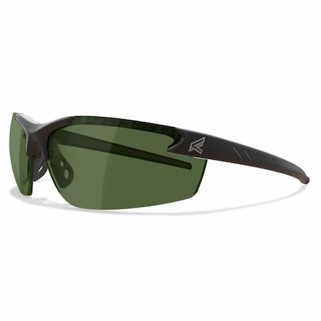Edge Eyewear Zorge G2, Safety Glasses, Anti-Fog & Anti-Scratch, Polarized, Smoke Lens, Black Frame, Half-Frame DZ11-IR3-G2