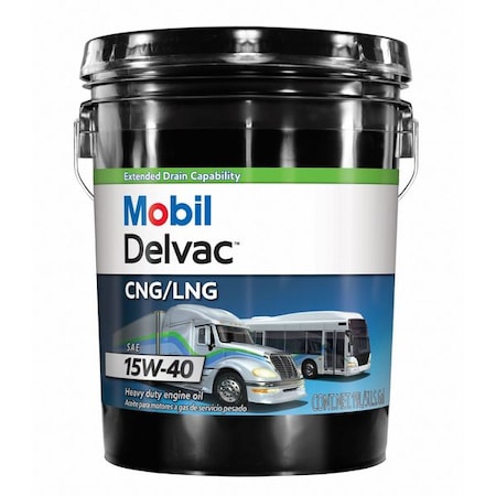Mobil MOBIL DELVAC CNG/LNG 15W-40, 5GA PAIL 125400