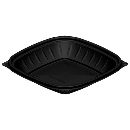 Dart Bowl, Plastic, 24 oz., Black, Square, PK252 B24SB