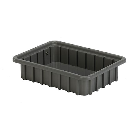 Lewisbins Polyethylene, Divider Box, Gray, 10 3/4 in L, 2 1/2 in H DC1025 Grey