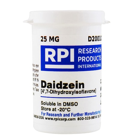 Rpi Daidzein (4, 7-Dihydroxyisoflavone), 25mg D20010-0.025