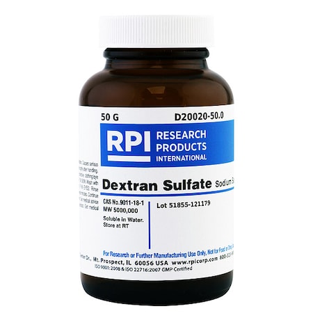 Rpi Dextran Sulfate, Sodium Salt, 50g D20020-50.0