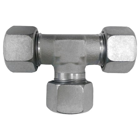 Brennan Industries Tee, SS, Comp 6 mm, Comp 6 mm, Comp 6 mm D2603-L06-L06-L06-SS