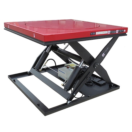 Dayton Scissor Lift Table, 3500 lb Load Capacity 60NH64