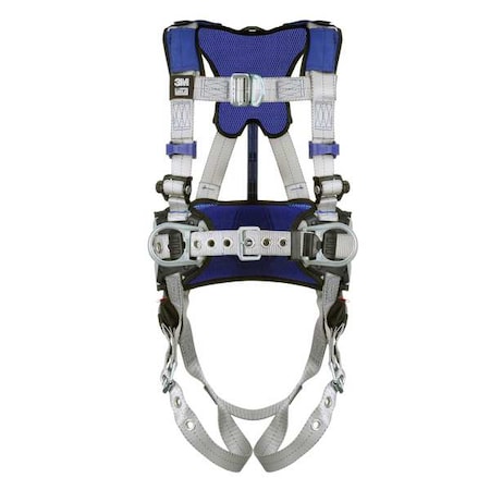 3M Dbi-Sala ExoFit(TM) X100 Fall Protection Harness, 2XL, 420 lb, Mating Chest/ Tongue Leg Straps 1401049