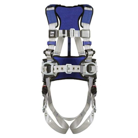 3M Dbi-Sala ExoFit(TM) X100 Fall Protection Harness, 2XL, 420 lb, Mating Chest/ Tongue Leg Straps 1401044