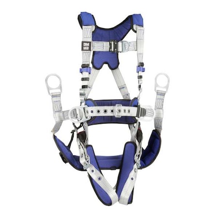 3M Dbi-Sala ExoFit(TM) X100 Fall Protection Harness, XL, 420 lb, Quick-Connect Chest/ Tongue Leg Straps 1401143