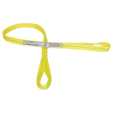 Stren-Flex Web Sling, Twisted Eye, 4 ft L, 1,600 lb EET-1-901PHV-04