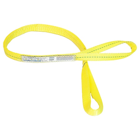 Stren-Flex Web Sling, Twisted Eye, 6 ft L, 3,200 lb EET-2-901PHV-06