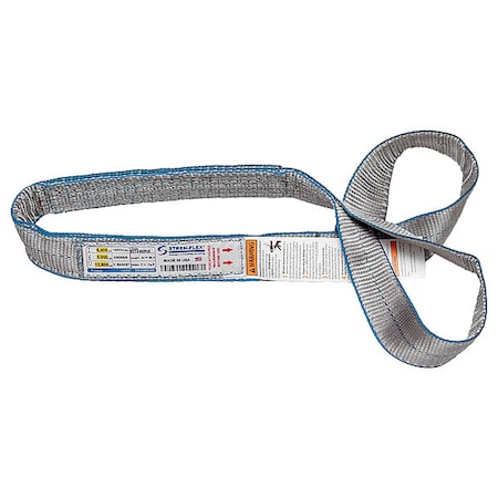 Stren-Flex Web Sling, Twisted Eye, 6 ft L, 6,400 lb EET-2-902PGE-06